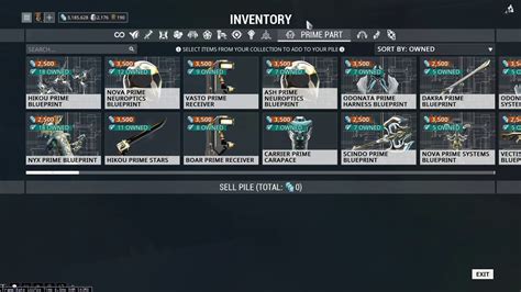 warframe inventory|warframe inventory space.